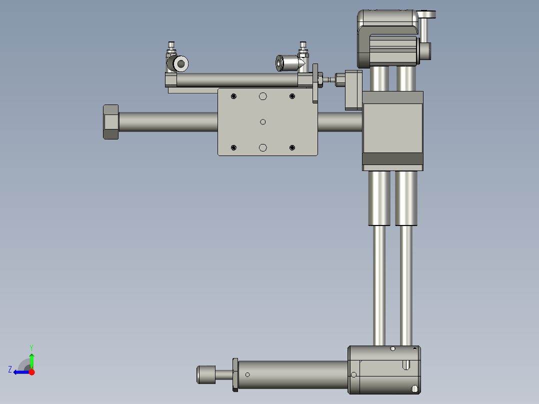 滚压组件右视图