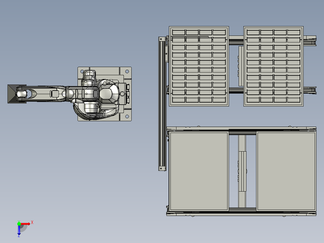 BBBB-电池门供料模块俯视图
