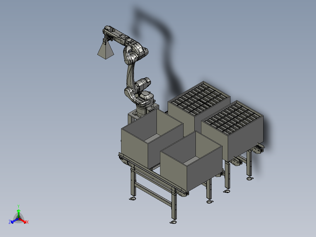 BBBB-电池门供料模块正等轴测图