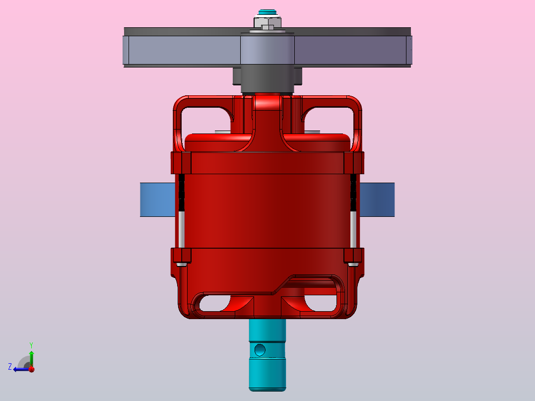 一种行星齿轮机构右视图