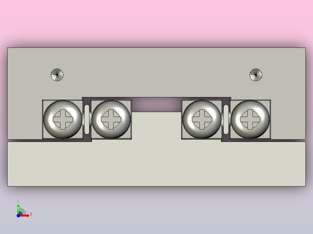 带交叉滚子d3mm和75mm行程的线性导轨JVU 3-80前视图