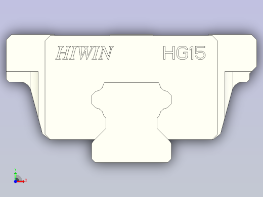 上银导轨 HGW15CC前视缩略图
