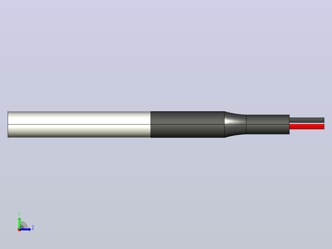 温度传感器防水（DS18B20）V1 0左视图