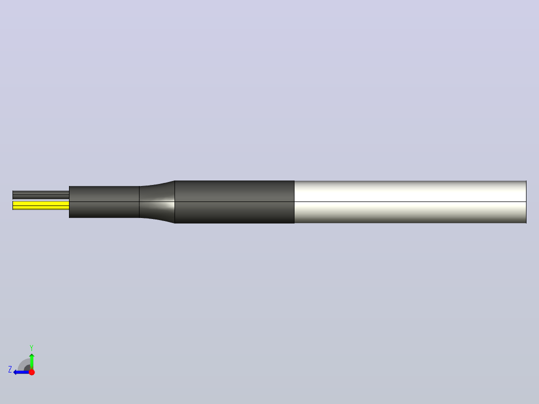 温度传感器防水（DS18B20）V1 0右视图