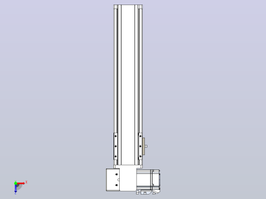 皮带直线轴半封闭可选导轨TPA-HNB-85S-90-L300-LP-C-P20-N3俯视缩略图
