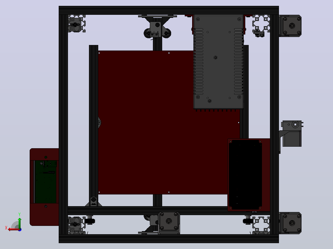 H-bot 3D打印机后视图