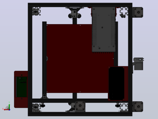 H-bot 3D打印机后视缩略图