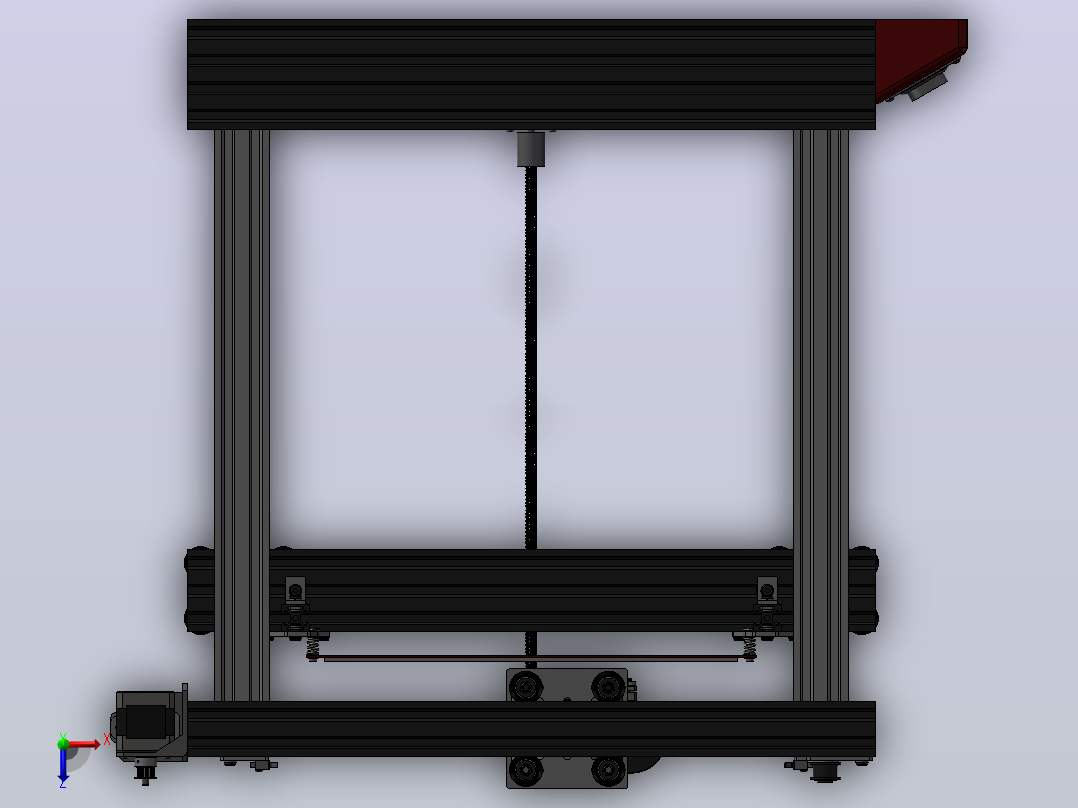 H-bot 3D打印机俯视图