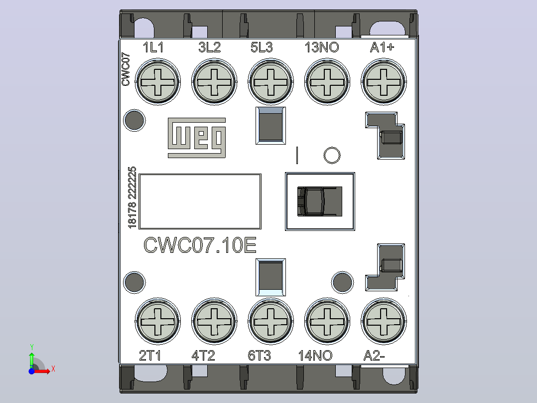 cwc07-10e-weg 电流接触器.2前视图