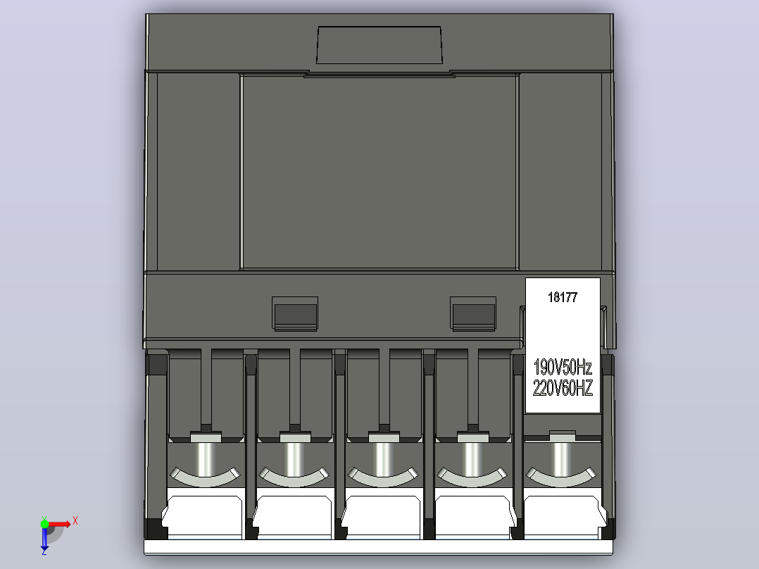 cwc07-10e-weg 电流接触器.2俯视图