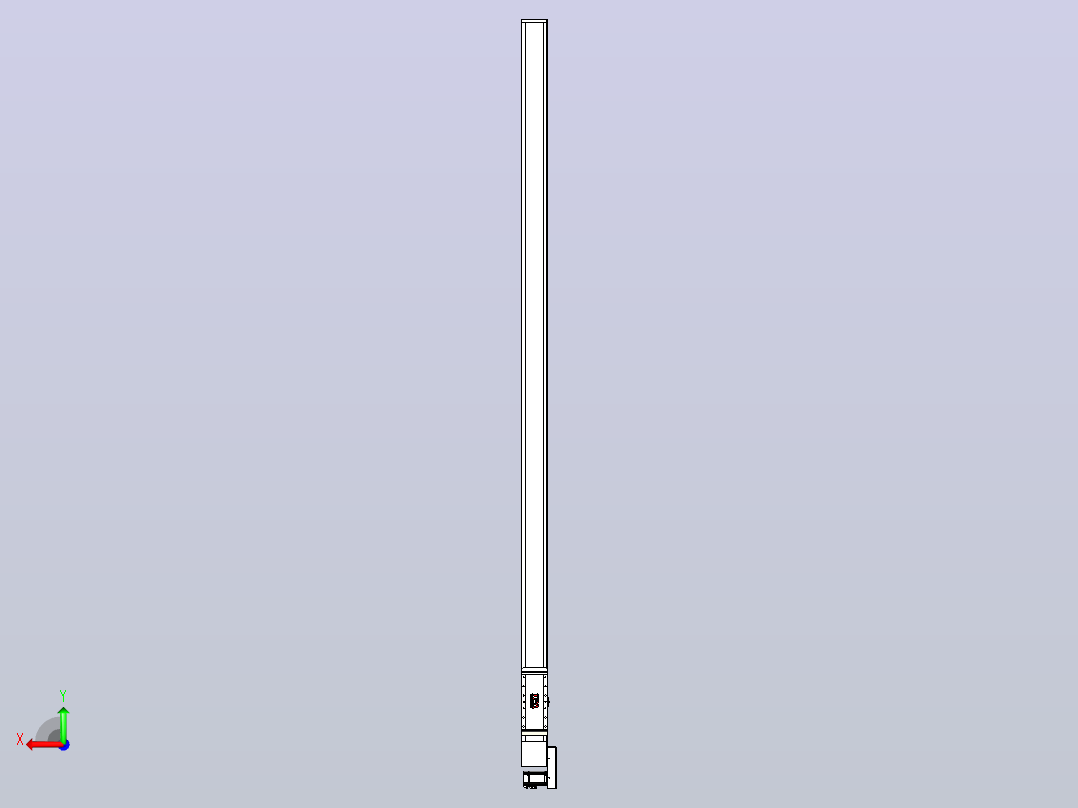 伺服电机集成皮带传动直线执行器TPA-OCB-140-256-L3350-MR-P75-N3后视图