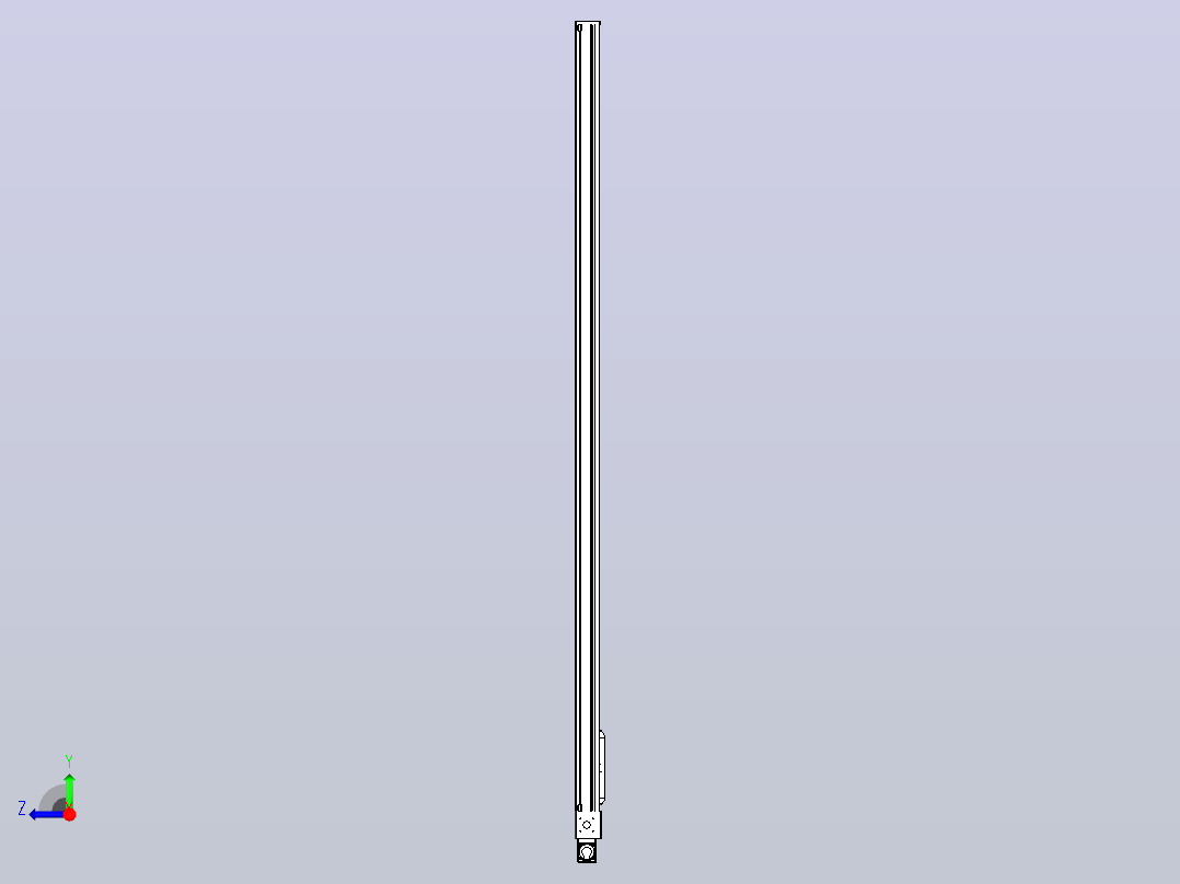 伺服电机集成皮带传动直线执行器TPA-OCB-140-256-L3350-MR-P75-N3右视图