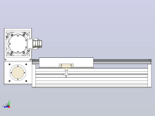 皮带直线轴半封闭可选导轨TPA-HNB-220D-176-L100-LU-C-P1K-N3右视缩略图