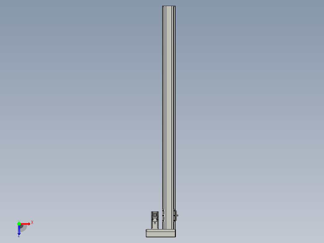日规模组半封闭丝杆TPA-HNR-65S-1610C-L1000-ML-Y-P10-N3俯视图