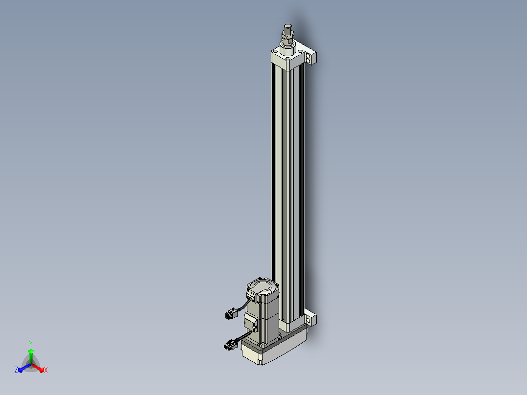 轻载电动缸TPA-ESR40-1210C-L550-MR-LB-W-P40-C3主视图