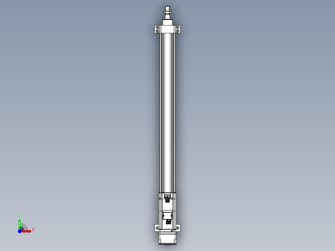 轻载电动缸TPA-ESR40-1210C-L550-MR-LB-W-P40-C3前视图