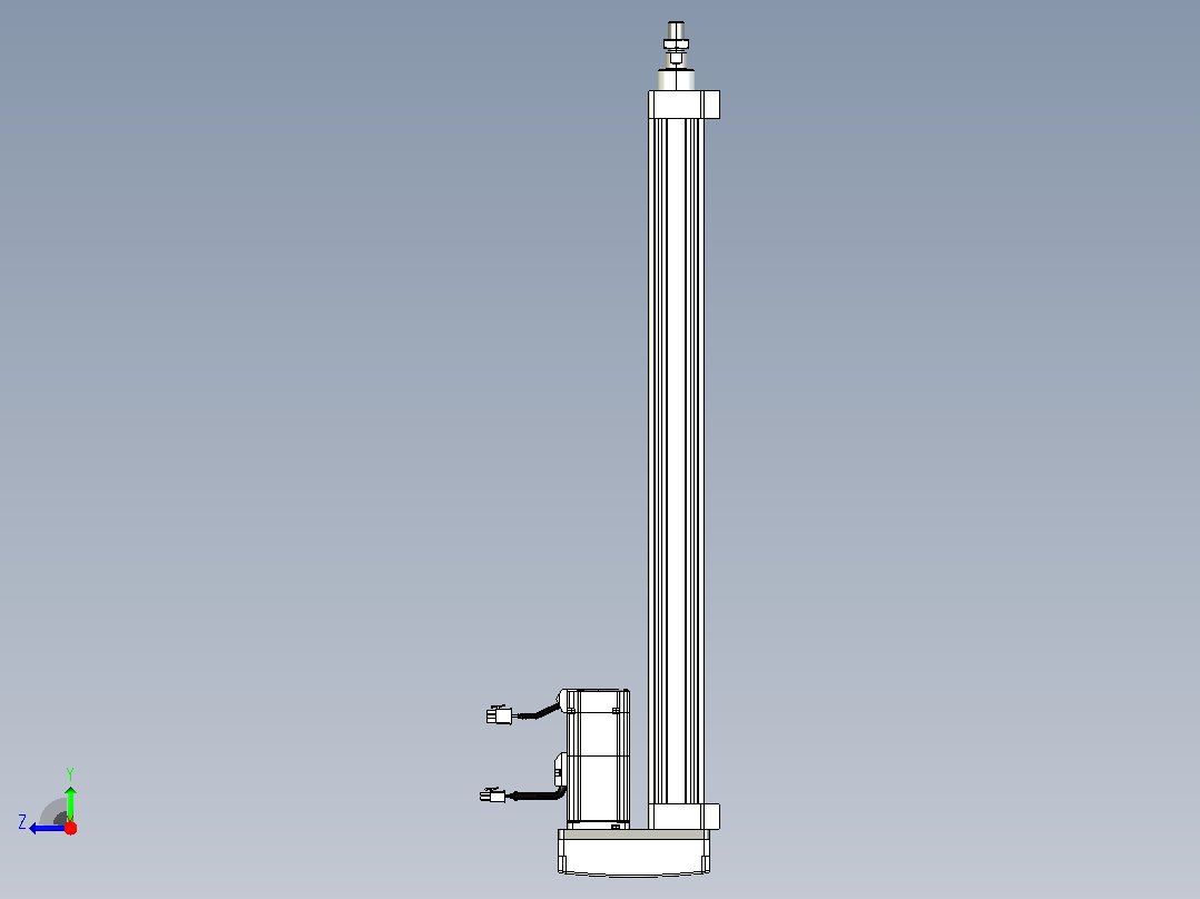 轻载电动缸TPA-ESR40-1210C-L550-MR-LB-W-P40-C3右视图