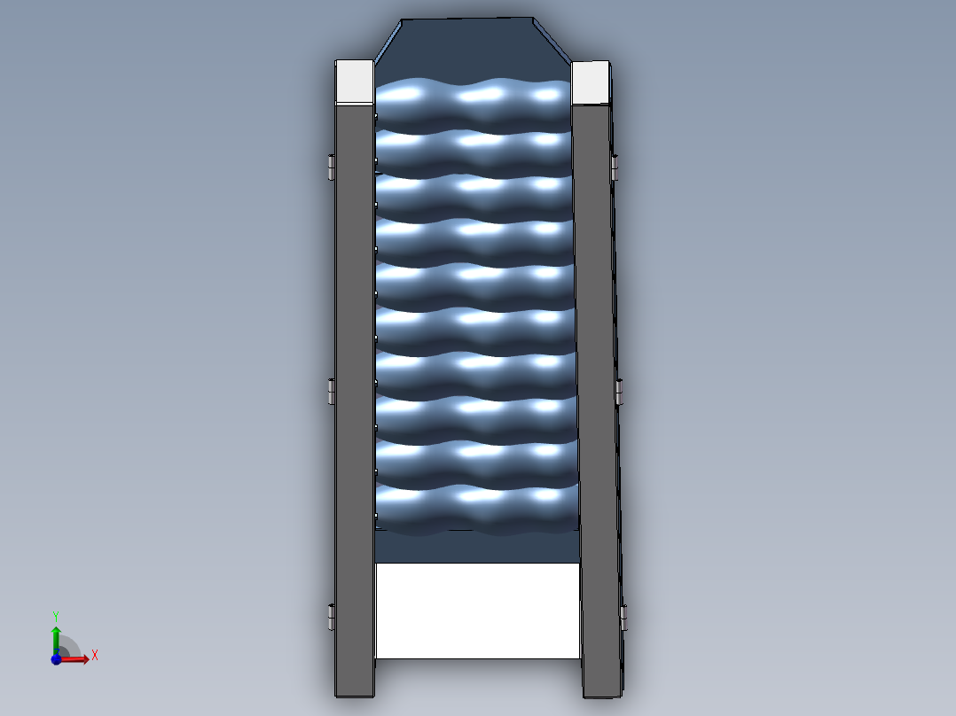 全自动马铃薯清洗机前视图