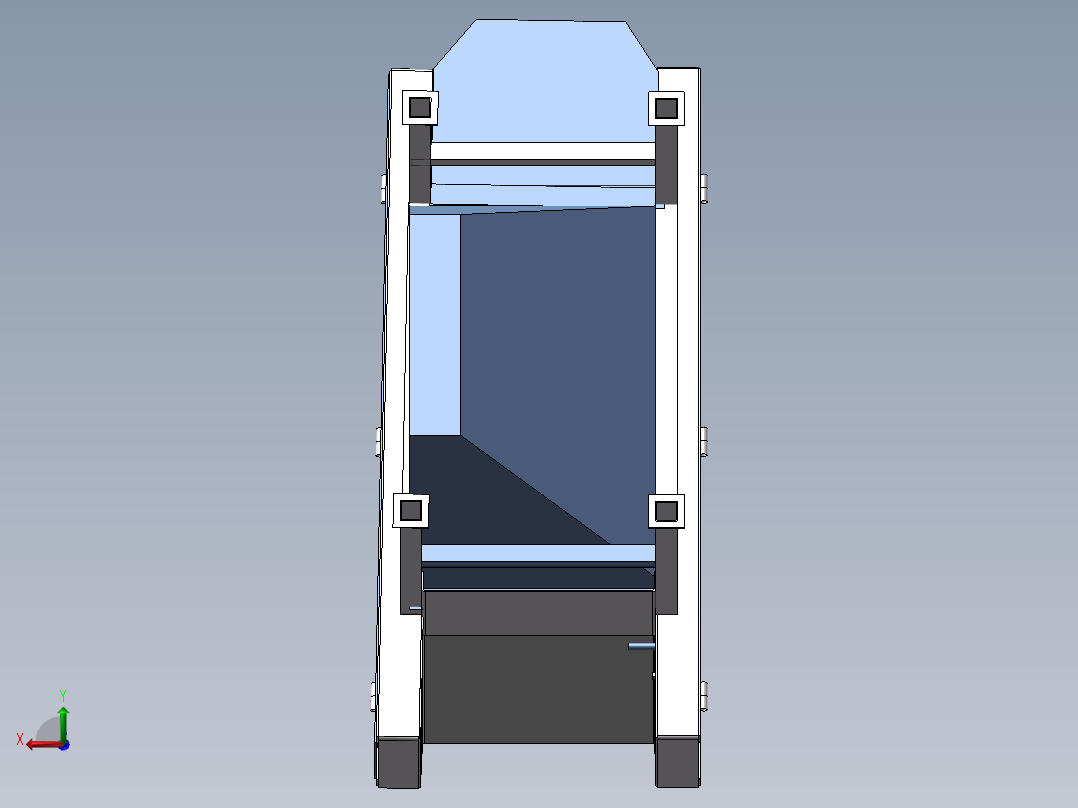 全自动马铃薯清洗机后视图