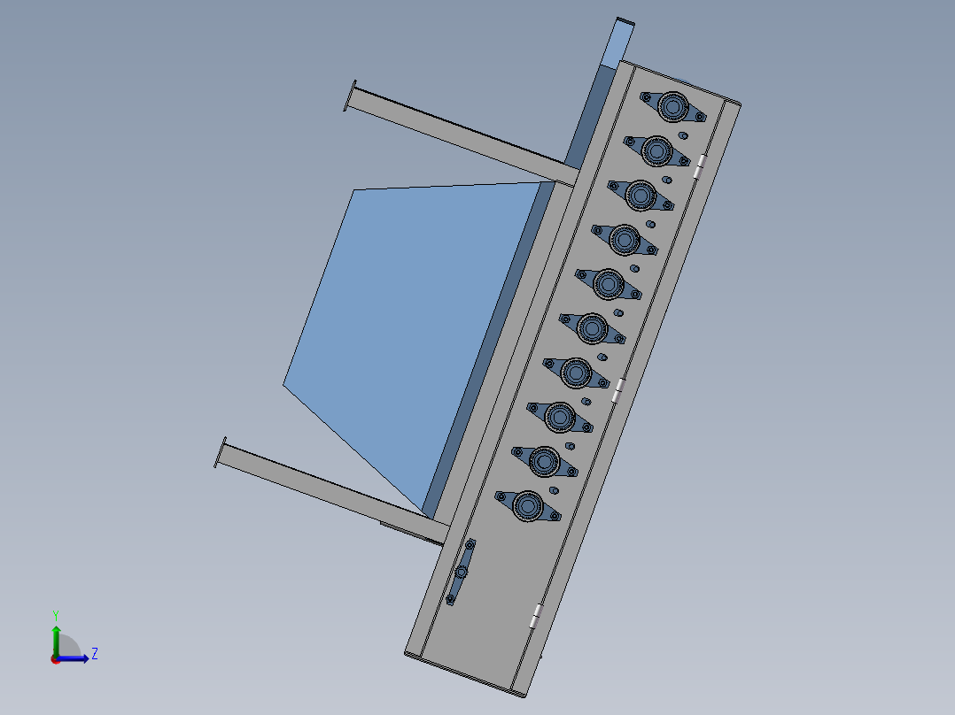 全自动马铃薯清洗机左视图