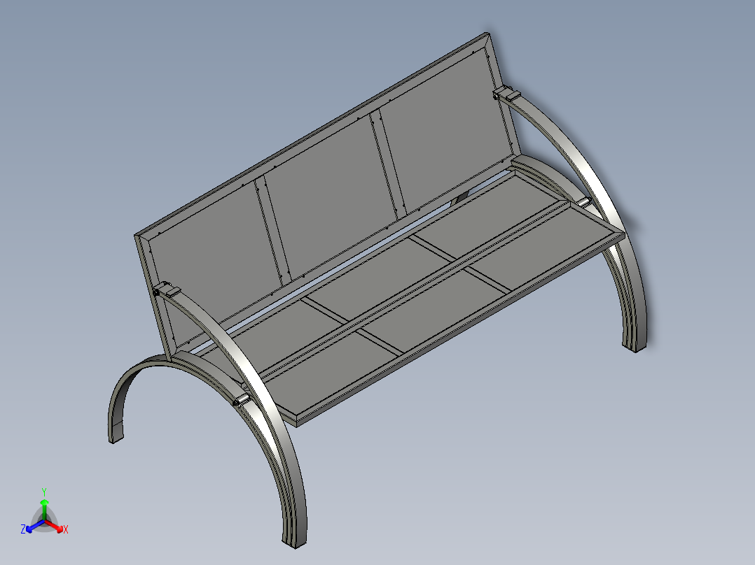几款公园椅子长椅模型