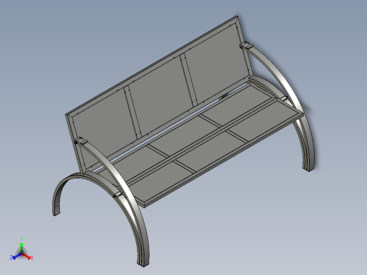 几款公园椅子长椅模型