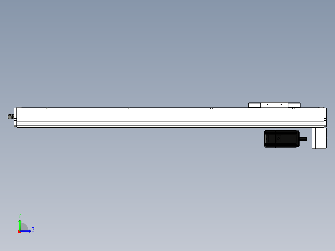 Toyo东佑达直线模组-ECH14-850-BM-400W左视图