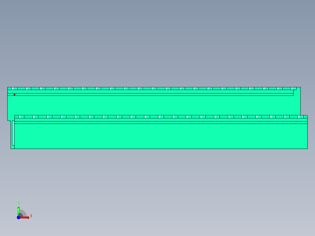 DEGSON 2EDG 系列 5.0mm 可插拔接线端子组-2EDGRT-5.0-42P-14-00AH前视图