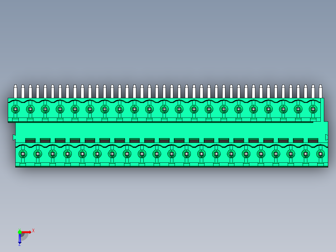 DEGSON 2EDG 系列 5.0mm 可插拔接线端子组-2EDGRT-5.0-42P-14-00AH俯视图