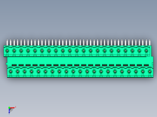 DEGSON 2EDG 系列 5.0mm 可插拔接线端子组-2EDGRT-5.0-42P-14-00AH俯视缩略图