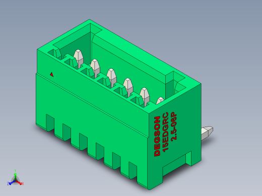 DEGSON 15EDG 系列 2.5mm 接线端子包-15EDGRC-2.5-06P-14-00AH