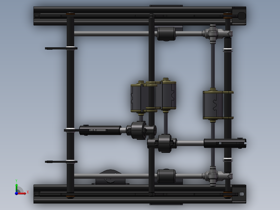 长城汽车座椅电动滑轨的设计与分析前视图