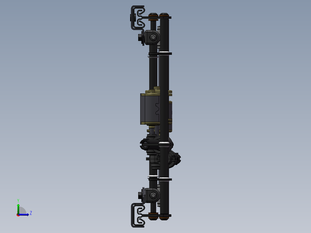 长城汽车座椅电动滑轨的设计与分析左视图