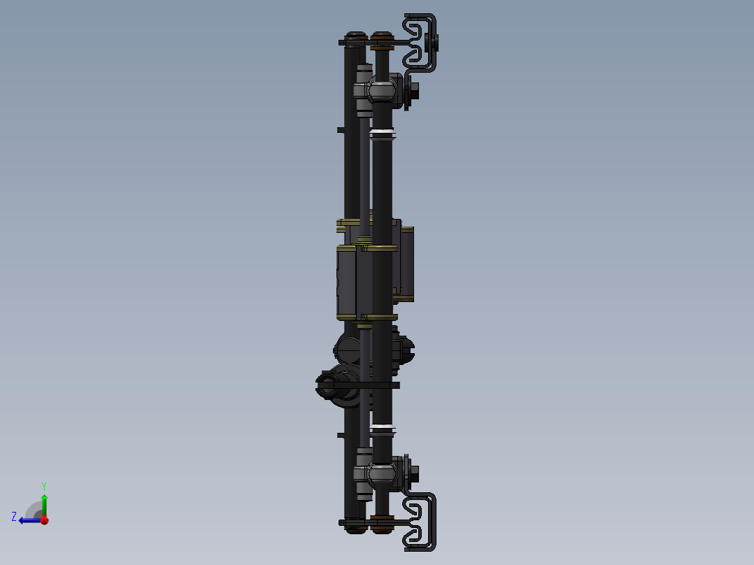 长城汽车座椅电动滑轨的设计与分析右视图