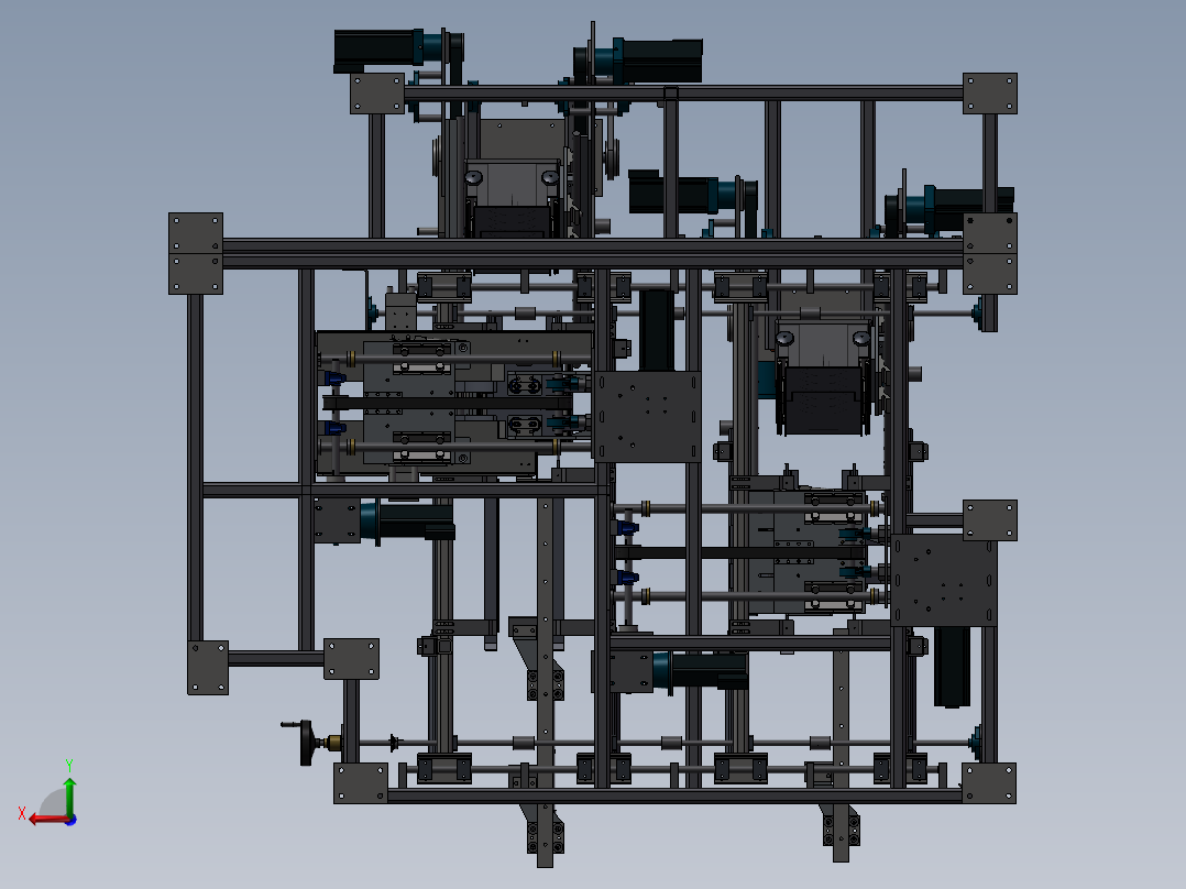 折叠式包装机、折叠盒包装机后视图