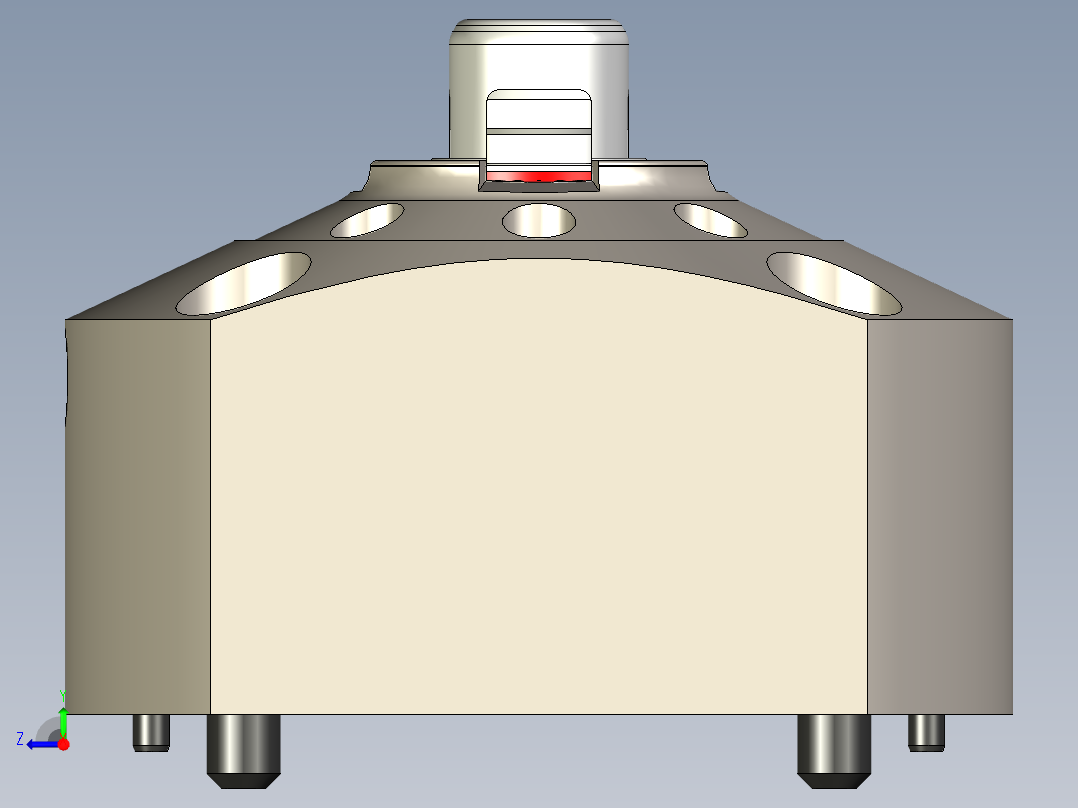 KOSMEKSFA3000-G0A-150多系列多零件图纸模型多系列多零件图纸模型右视图