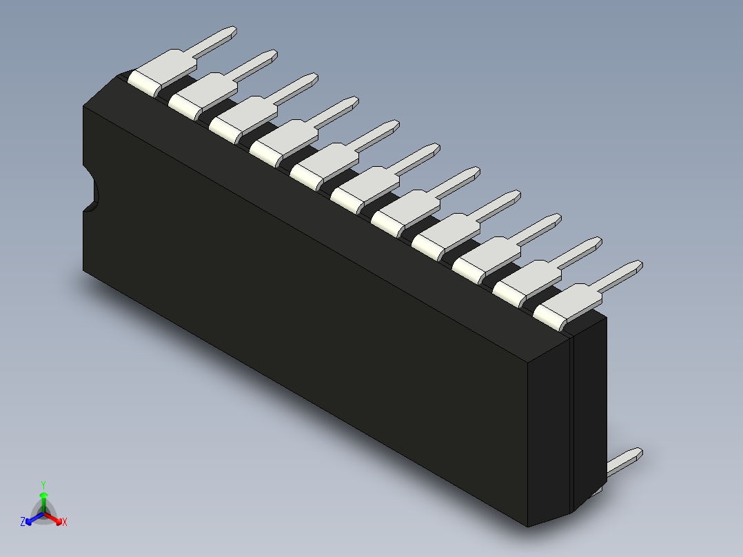 集成电路封装-MS-010AA正等轴测图