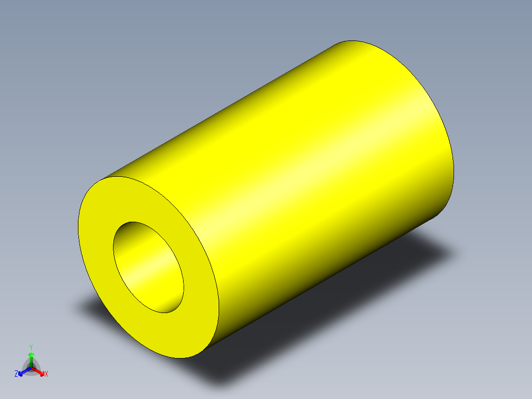 輕小荷重彈簧(扁線)(黃色)TF-3D多系列多零件图纸模型主视图