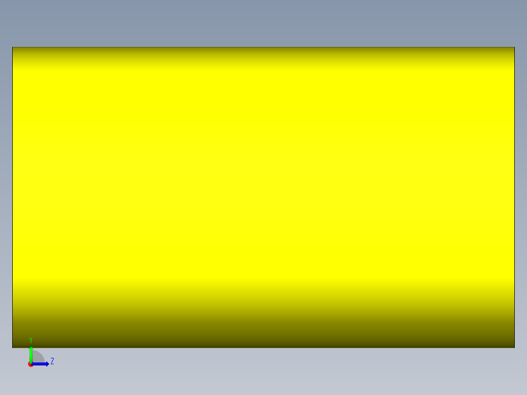 輕小荷重彈簧(扁線)(黃色)TF-3D多系列多零件图纸模型左视图