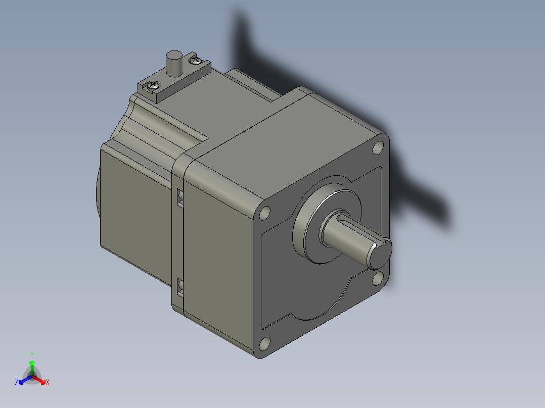 MBME3AZAB+MB8G5BV无刷电机正等轴测图