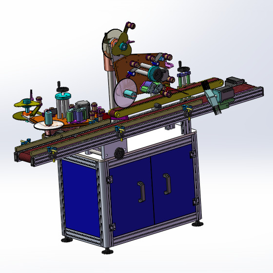 纸盒90度平面贴标