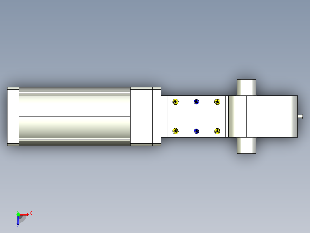 德克斯TUNKERS气缸数模KS_125_2_A00_T08_105GRAD俯视图