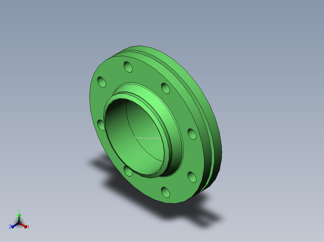 法兰 (11)正等轴测图