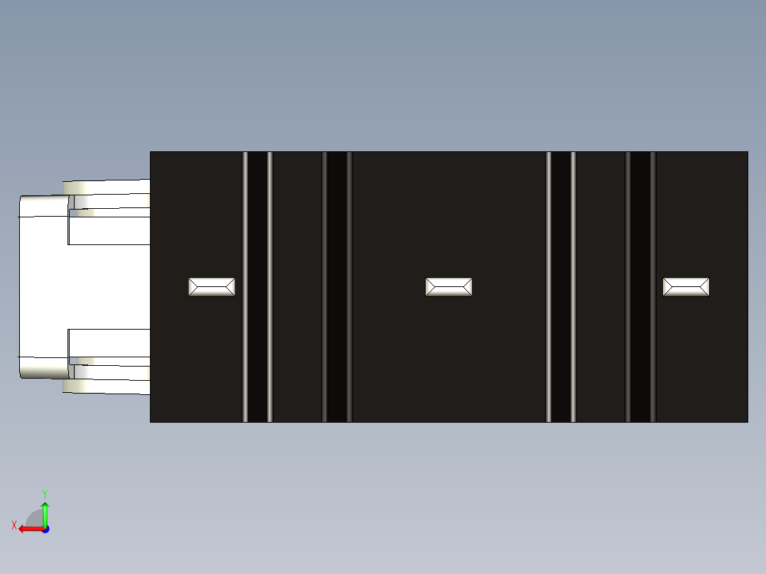 带有滚轮杆的微型开关。车身长12.8毫米x高6.5毫米x宽5.8毫米微动开关后视图