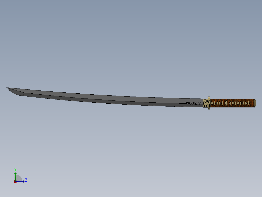 剑、宝剑(127)左视图