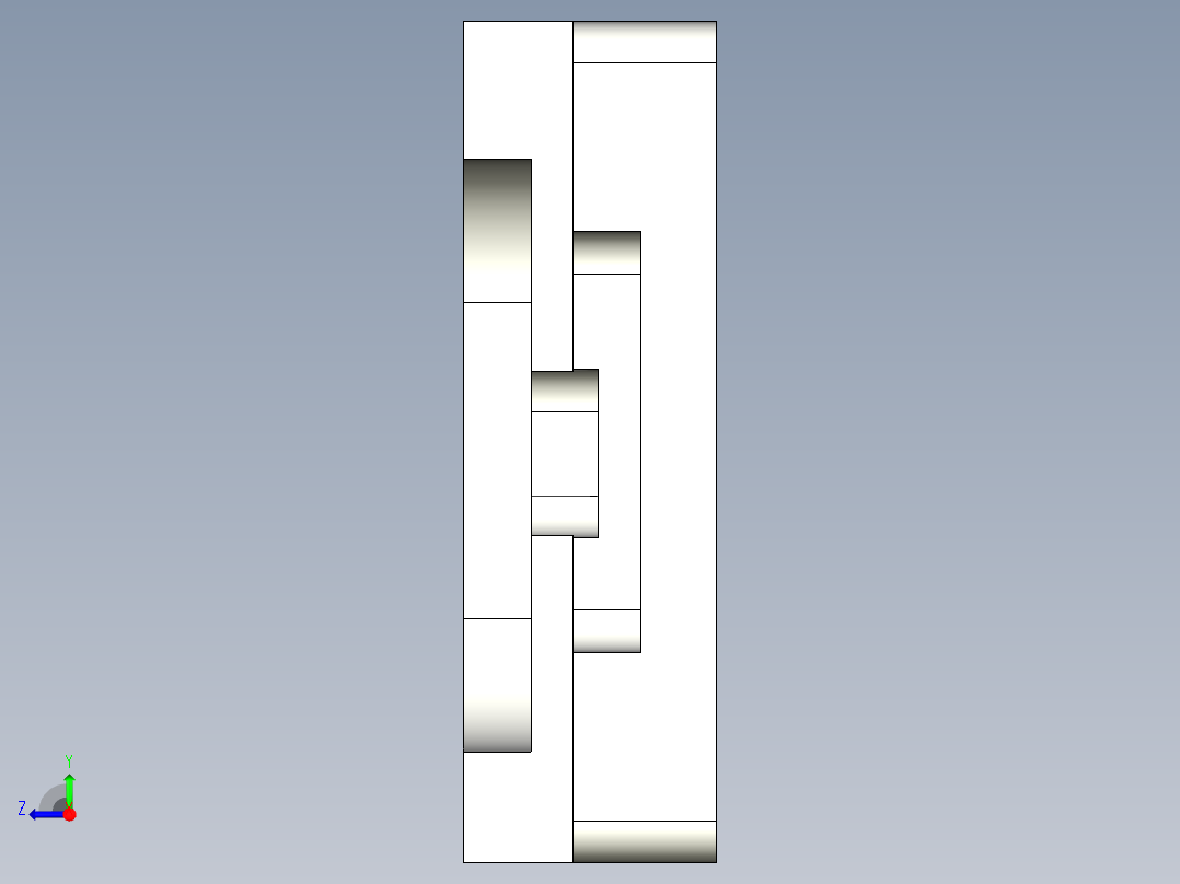 面铣UG程序编程刀路右视图
