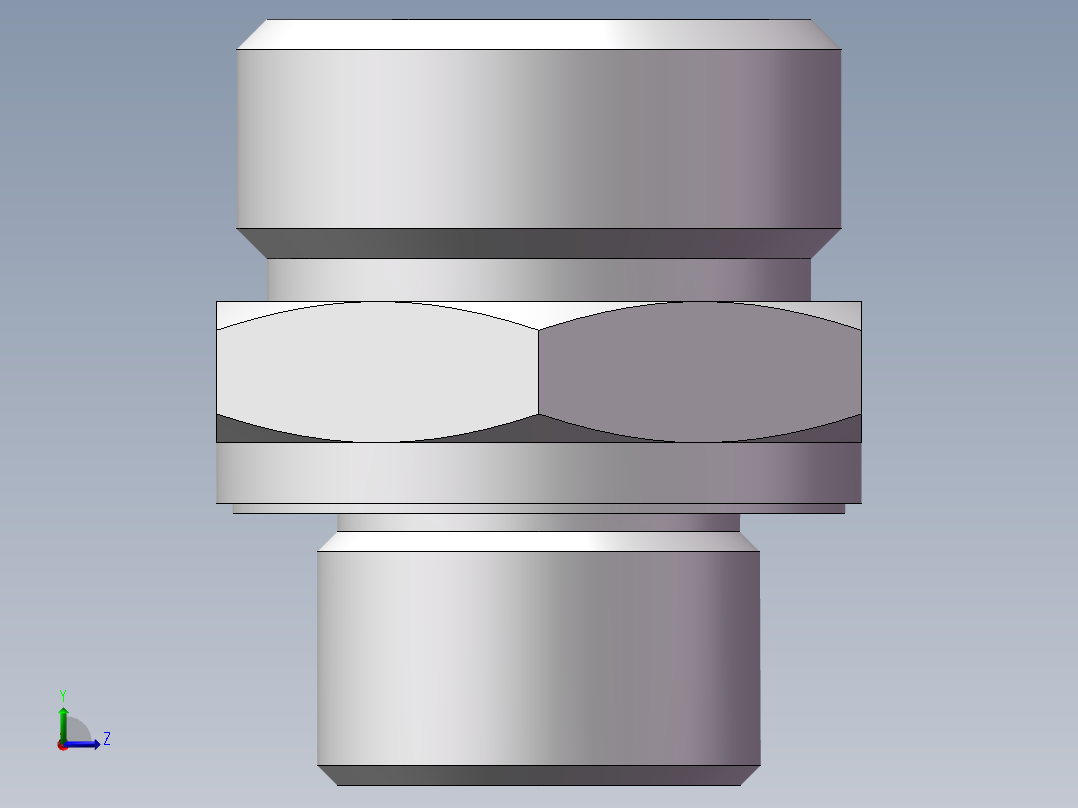 公制螺纹ED密封、1CM-30-22WD非标左视图