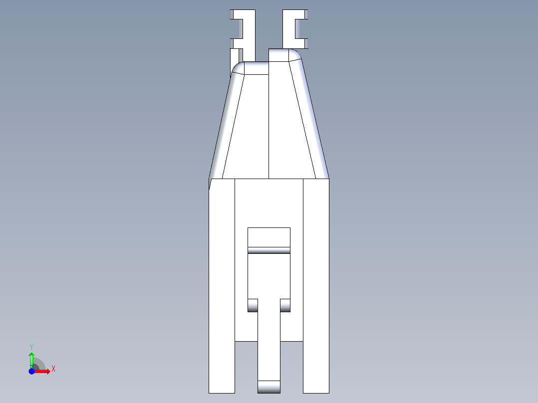公头和接线盒6P QIKMATE插头应力释放挂钩前视图