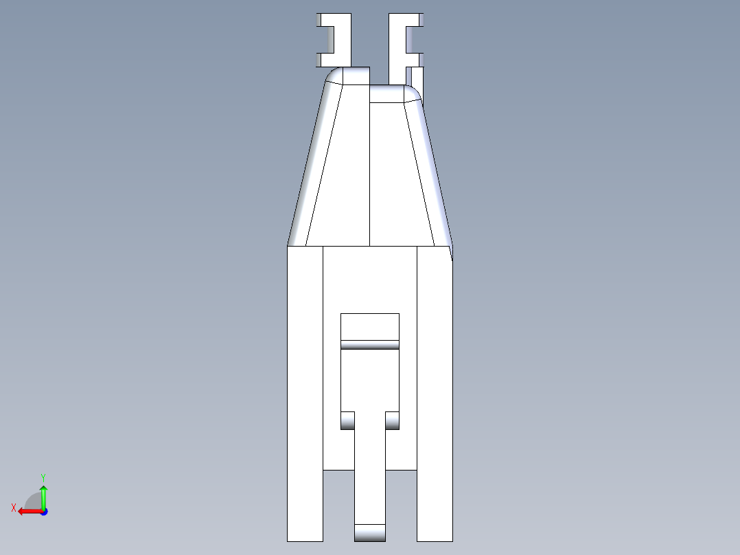 公头和接线盒6P QIKMATE插头应力释放挂钩后视图