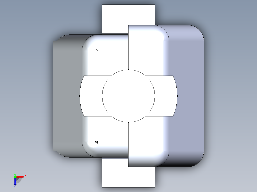 公头和接线盒6P QIKMATE插头应力释放挂钩俯视图